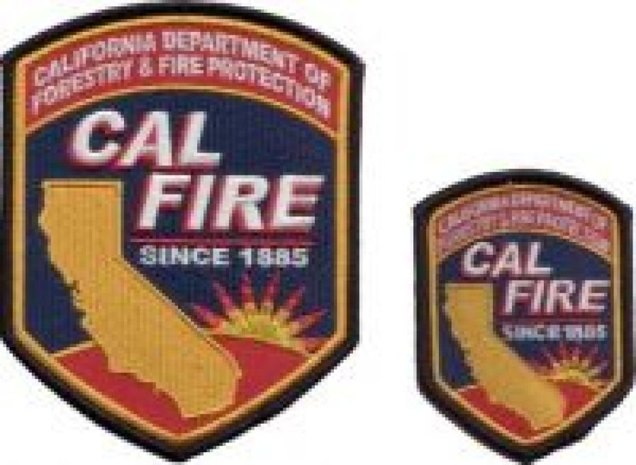 CALIFORNIA DEPARTMENT OF FORESTRY & FIRE PROTECTION HAT PATCH. (SMALLER PATCH in PICTURE).